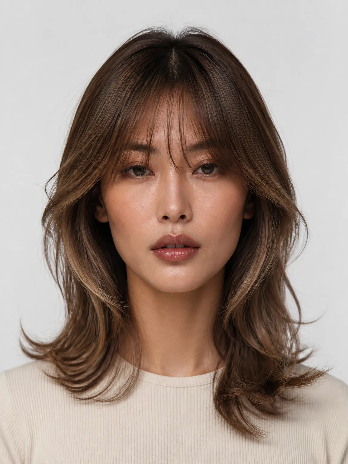 Korean See-Through Fringe Layers