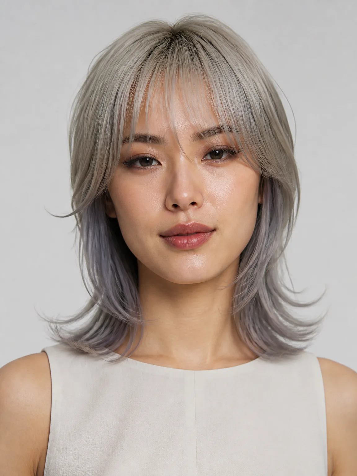 Korean See-Through Fringe Layers