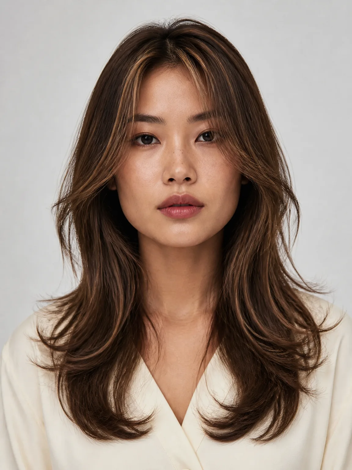 Korean Face-Framing Layers