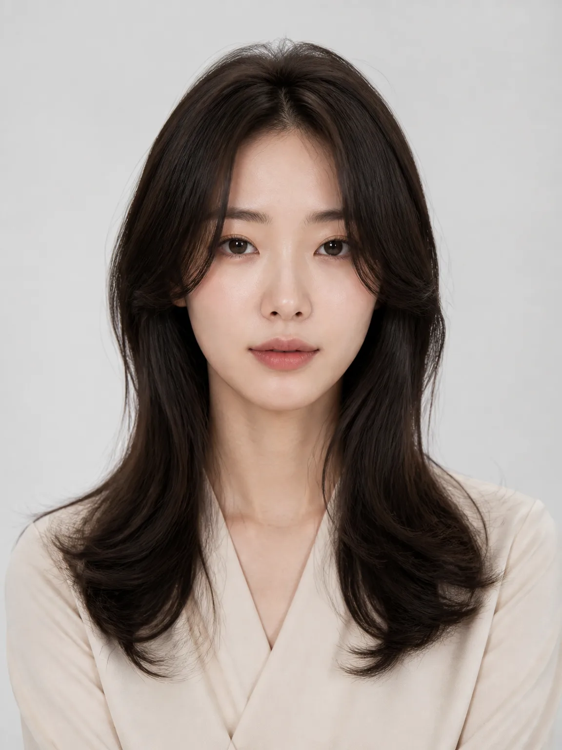 Korean Face-Framing Layers