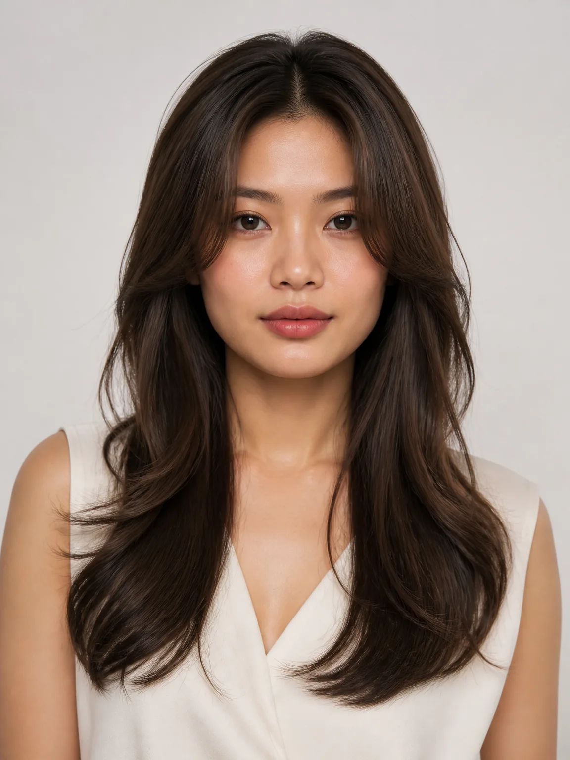 Korean Face-Framing Layers
