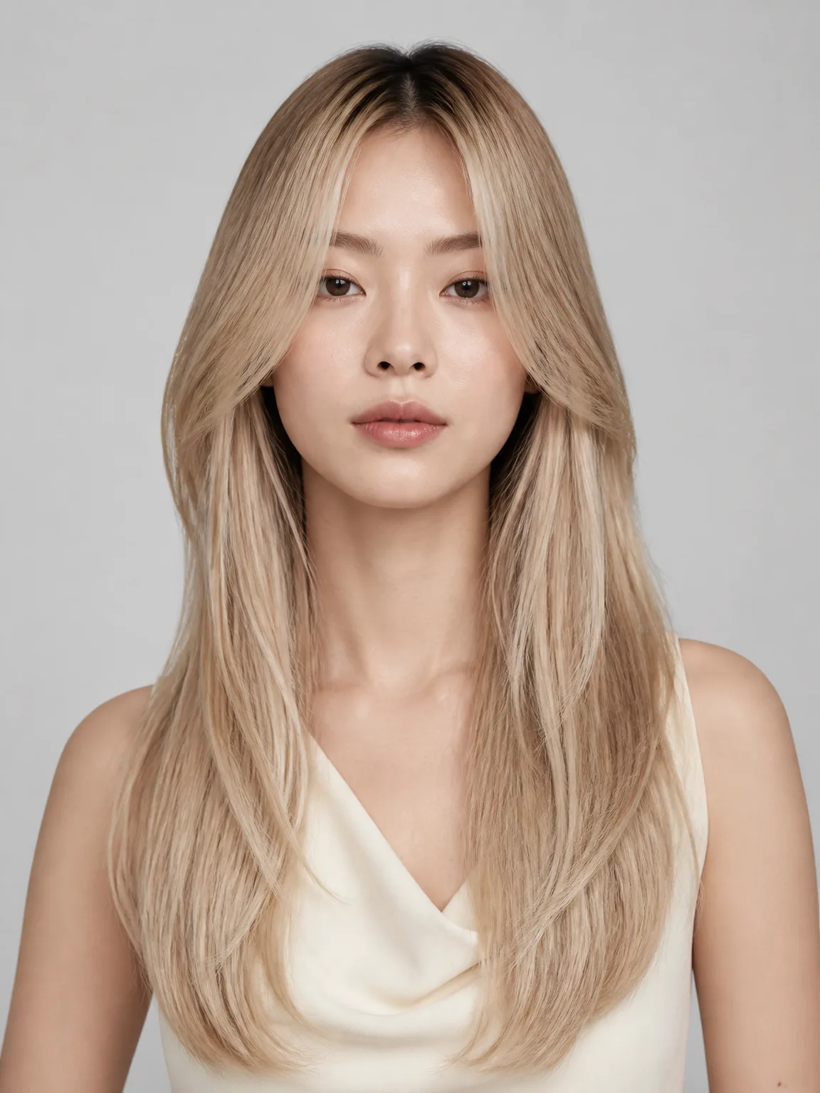 Korean Face-Framing Layers