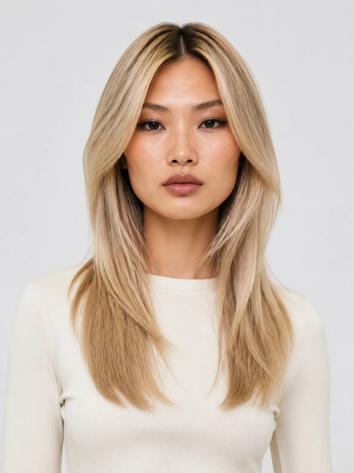 Korean Face-Framing Layers