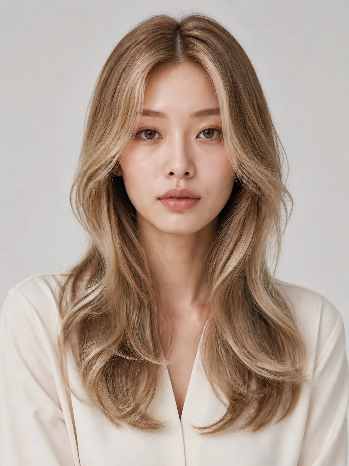 Korean Face-Framing Layers