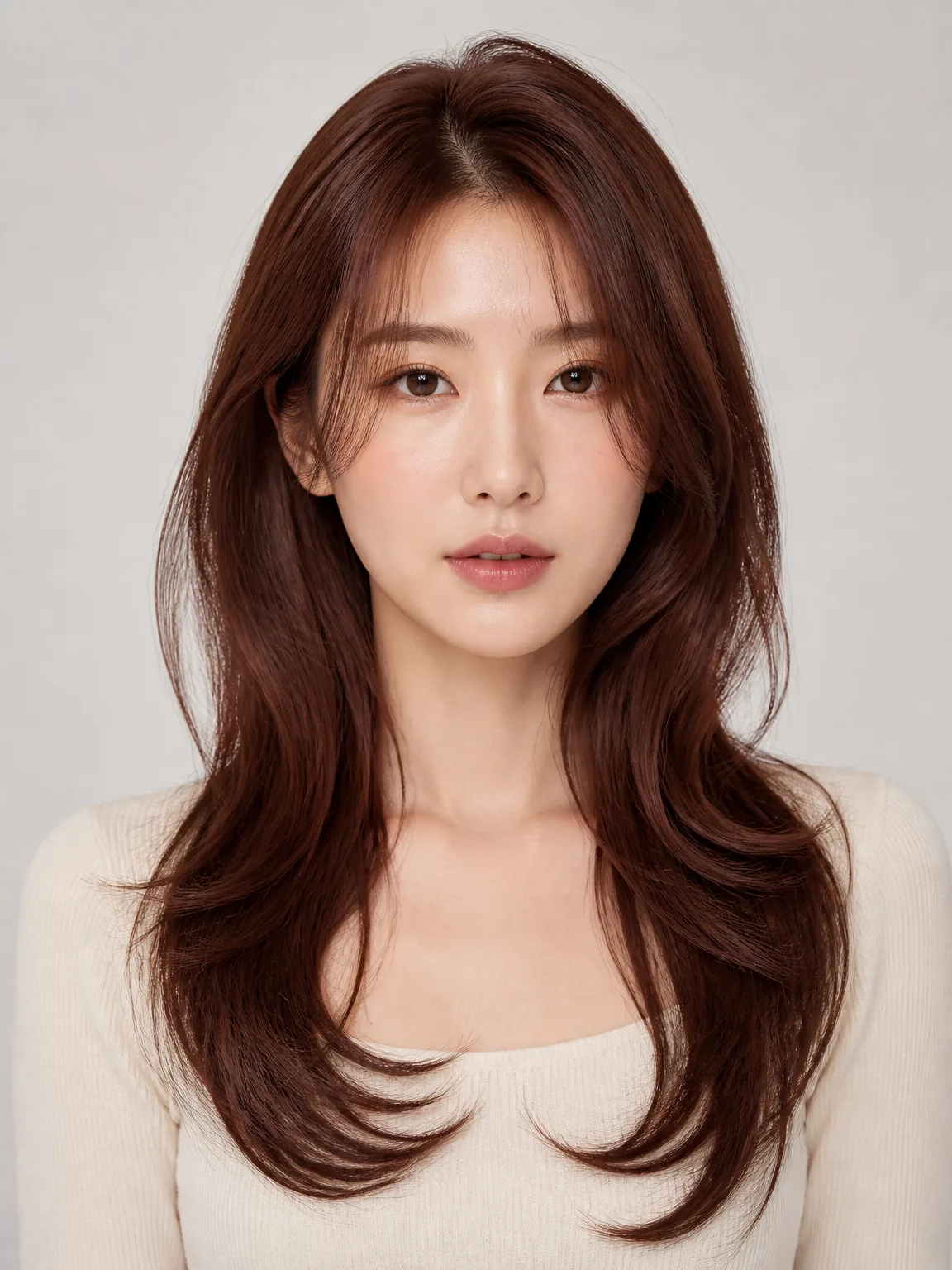 Korean Face-Framing Layers