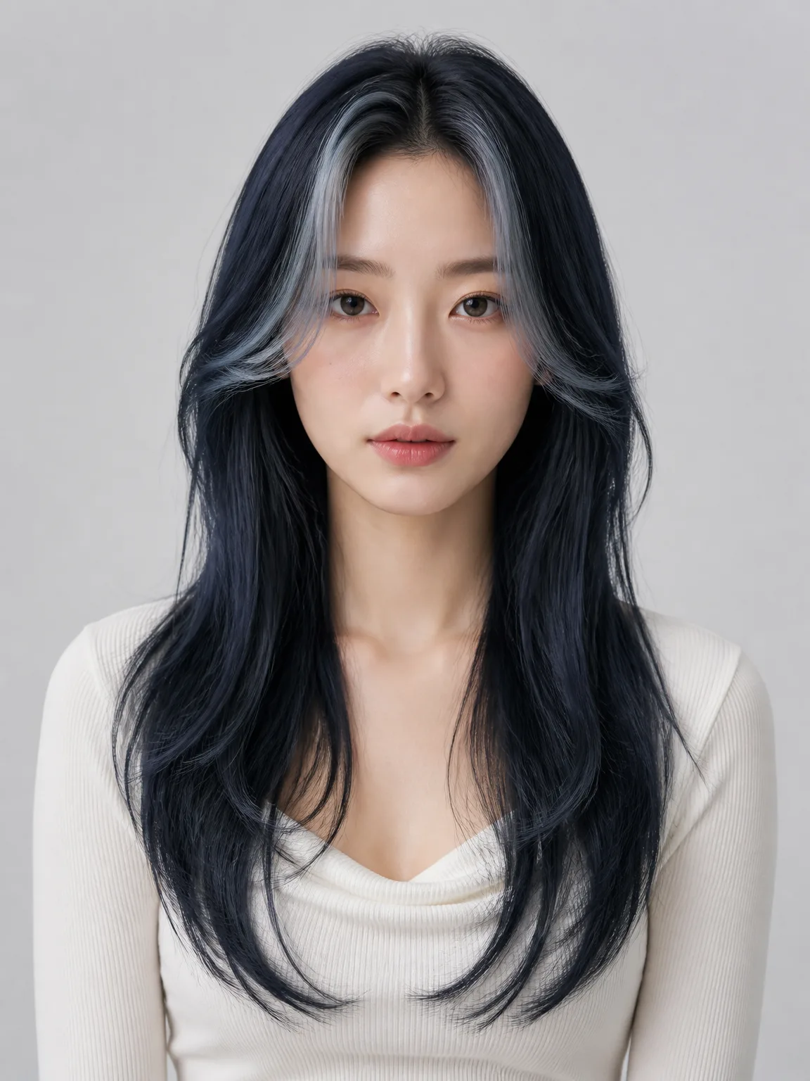 Korean Face-Framing Layers